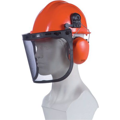 CASQUE FORESTIER AVEC ANTIBRUIT ET PORTE VISIÈRE - SINGER SAFETY