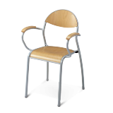 Chaise de professeur avec accoudoirs_0