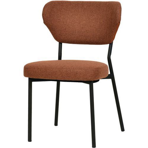 CHAISE EMPILABLE DUKO EN TISSU - MARRON - VEBA