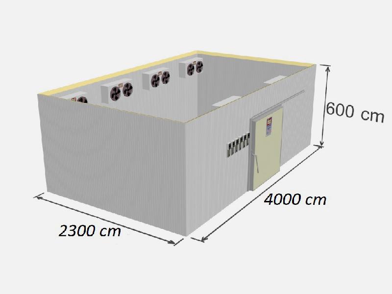 Chambre froide négative industrielle - TD FRZ-5520 - 5520 m3 - Isolation polyuréthane - Refroidissement 240000W_0
