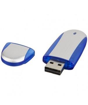 CLÉ USB OVALE 8 GB - ARGENTÉ - CLÉS USB PUBLICITAIRES PERSONNALISÉES