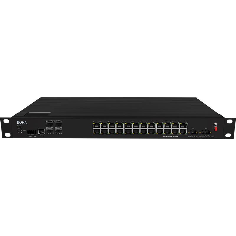 Commutateurs - switch - JHA - 4 ports fibre 10G + 24 ports 10/100/1000Base-T - JAI-MIG024W4-1U_0
