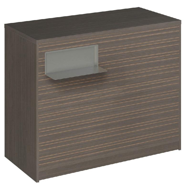 Comptoir Vertigo H T04nat. Spl.Gauche L120cm 2tabl.Couliss.4tab.Amovib.Noyerfo_0