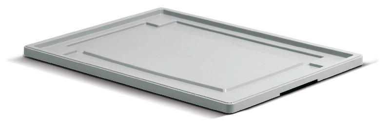 Couvercle gris pour caisse plastique athéna l.800 x p.600 mm - 2g08600_0