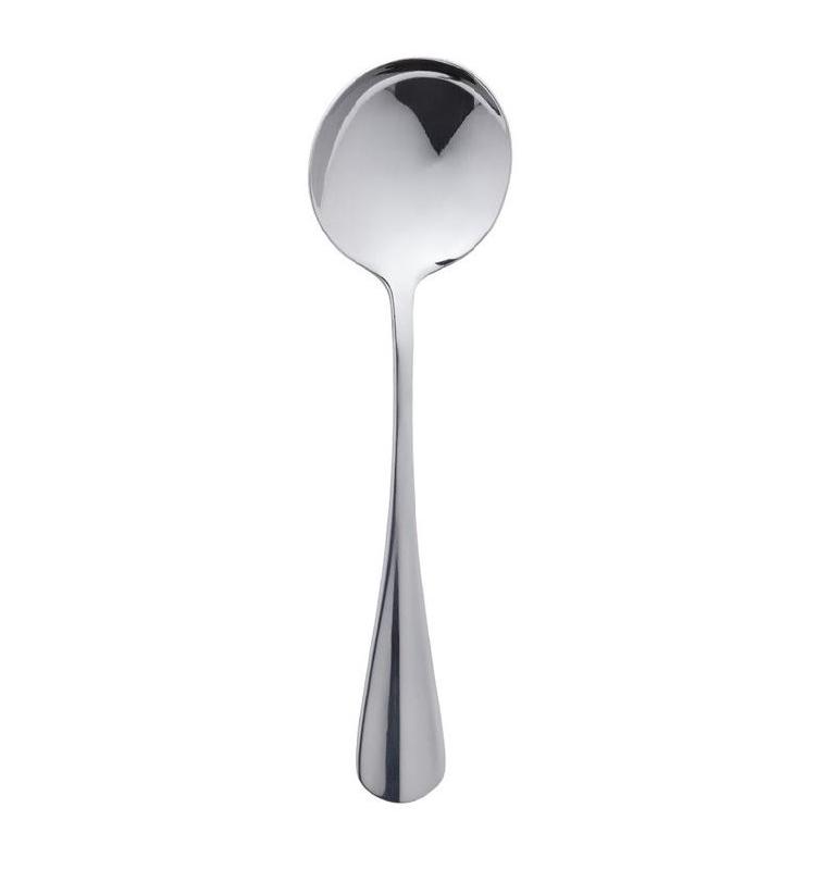 CUILLÈRE À SOUPE OLYMPIA « BAGUETTE 18/10 » - 12 PIÈCES