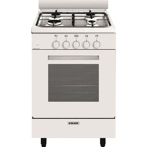 CUISINIÈRE GAZ GLEM-GA551GWH-53 CM-BLANC - GLEM