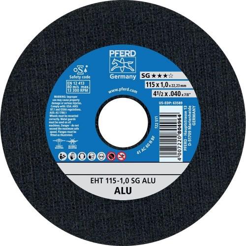 DISQUE À TRONÇONNER EHT SG ALU - 125 X 1 MM - PAR 25 PFERD