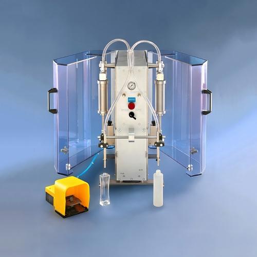 Dv098 - Remplisseuse volumétrique pneumatique Coven - pour liquides avec seringues réglables 50 à 500 ml_0