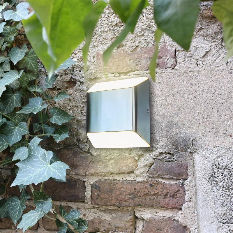 ECO-LIGHT APPLIQUE LED FLYOD, UP/DOWNLIGHT, ACIER INOXYDABLE