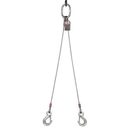 ELINGUE INOX 2 BRINS - CMU 560 KG - 5M - GODET