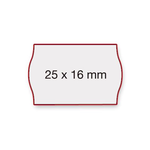 Etiquettes adhésives blanches Contact 25x16 mm - Date de fabric./A consommer de préférence avant - Boîte de 18 rouleaux_0