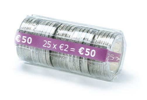 QELLON 30Pieces Tube de Stockage de PièCes de Monnaie Organisateur