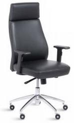 Fauteuil synchrone de direction Philadelphie - simili-cuir noir - mécanisme blocable en 3 positions - accoudoirs réglables_0