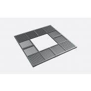 Grille d'arbre en fonte carrée - matériaux acier et fonte - GG - LarusDesign_0
