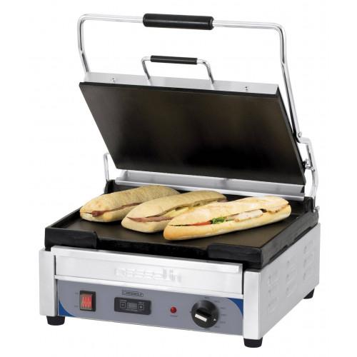 GRILL PANINI AVEC TIMER GRAND PREMIUM CASSELIN - PLAQUES LISSES