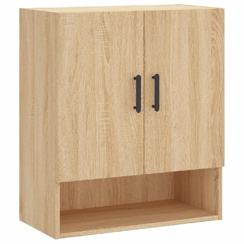 Helloshop26 - Armoire murale espace de rangement pratique 60 x 31 x 70 cm en bois d'ingénierie chêne sonoma 02_0048771 - Bois massif 3000235464582_0
