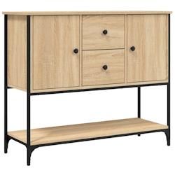 HELLOSHOP26 - Buffet bahut commode armoire meuble de rangement organisateur cuisine salle de séjour salon sonoma 100 x 36 x 85 cm bois d'ingénierie_0