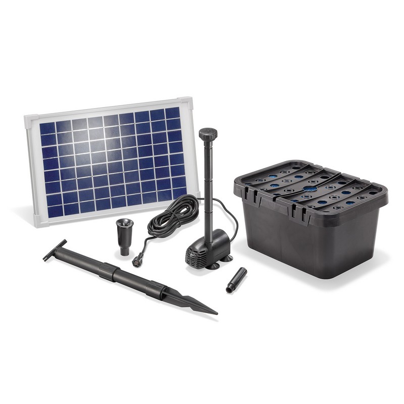 Esotec 10W Pompe Solaire de Jardin Bassin Batterie D'Étang 