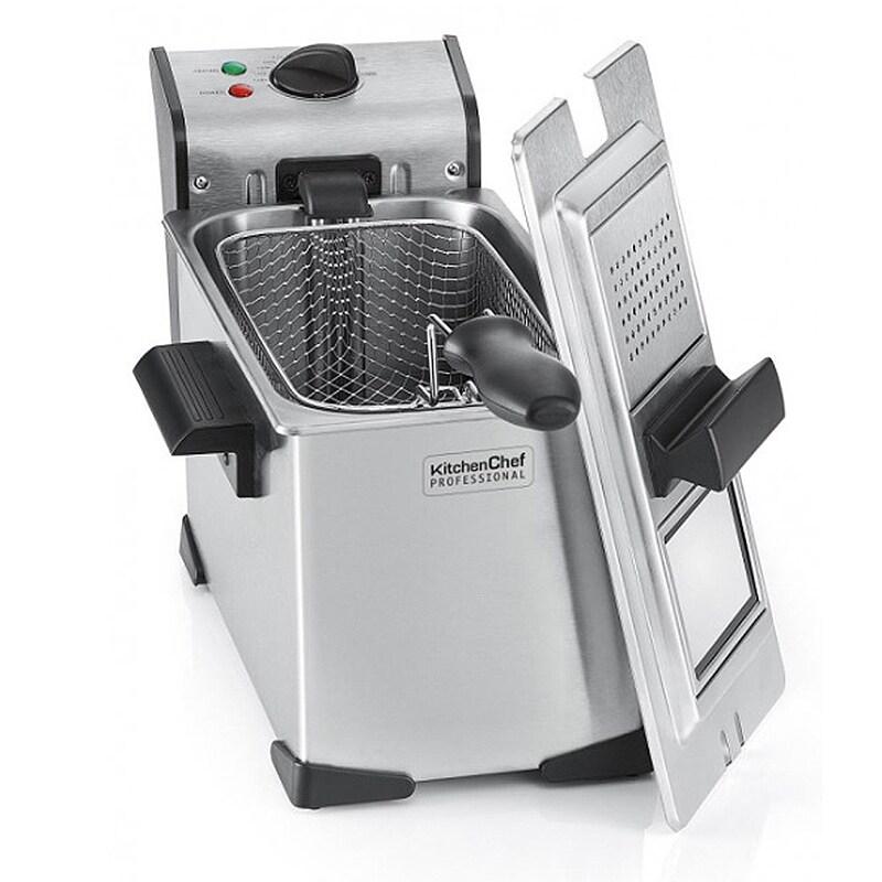 KITCHEN CHEF friteuse simple 3.5l 2000w inox kcpfr35x - 3485617779704_0