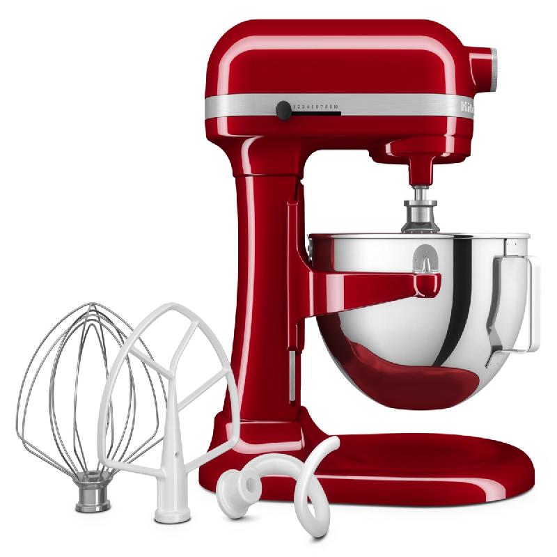 KitchenAid Robot de cuisine 5KSM55SXXEER, 5.2 L, rouge - rouge inox 50158_0