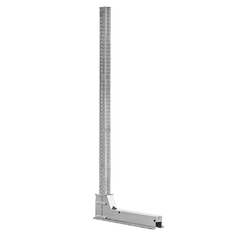 Montant H.1990 mm simple face neutre + base 600 mm_0