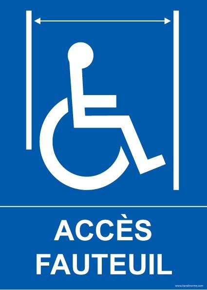 LOT DE 3 - PANNEAU ASCENSEUR ACCÈS FAUTEUIL + PICTO PMR - 150 X 210 - VINYLE SOUPLE AUTOCOLLANT