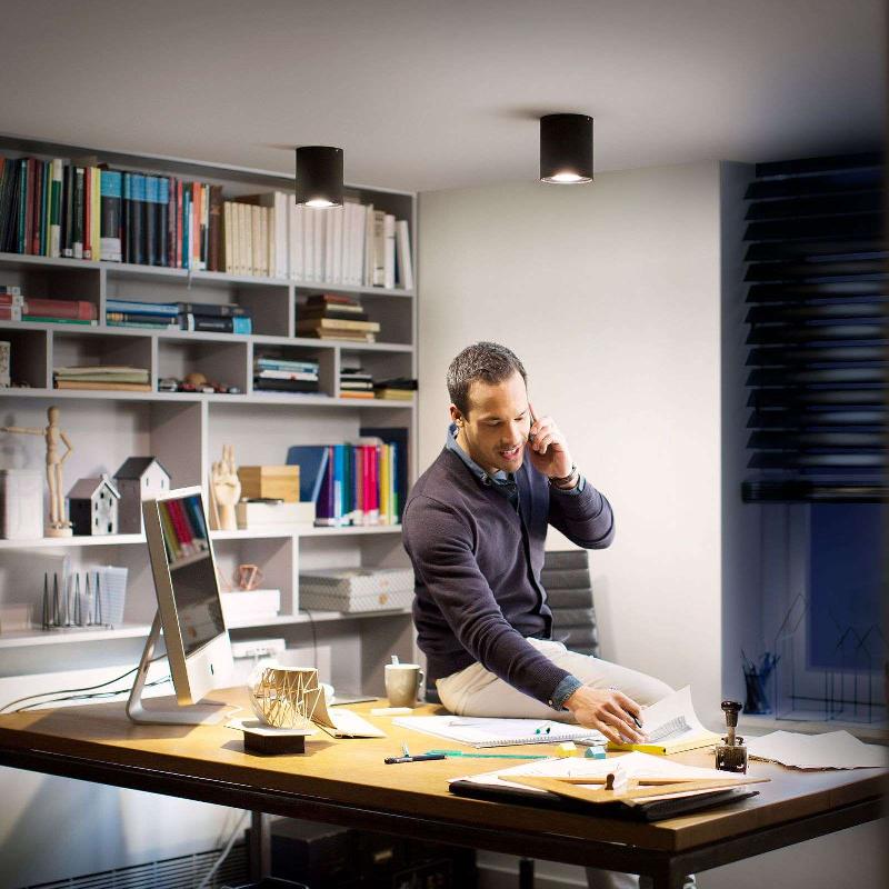 PHILIPS HUE PILLAR SPOT LED AVEC VARIATEUR, NOIR