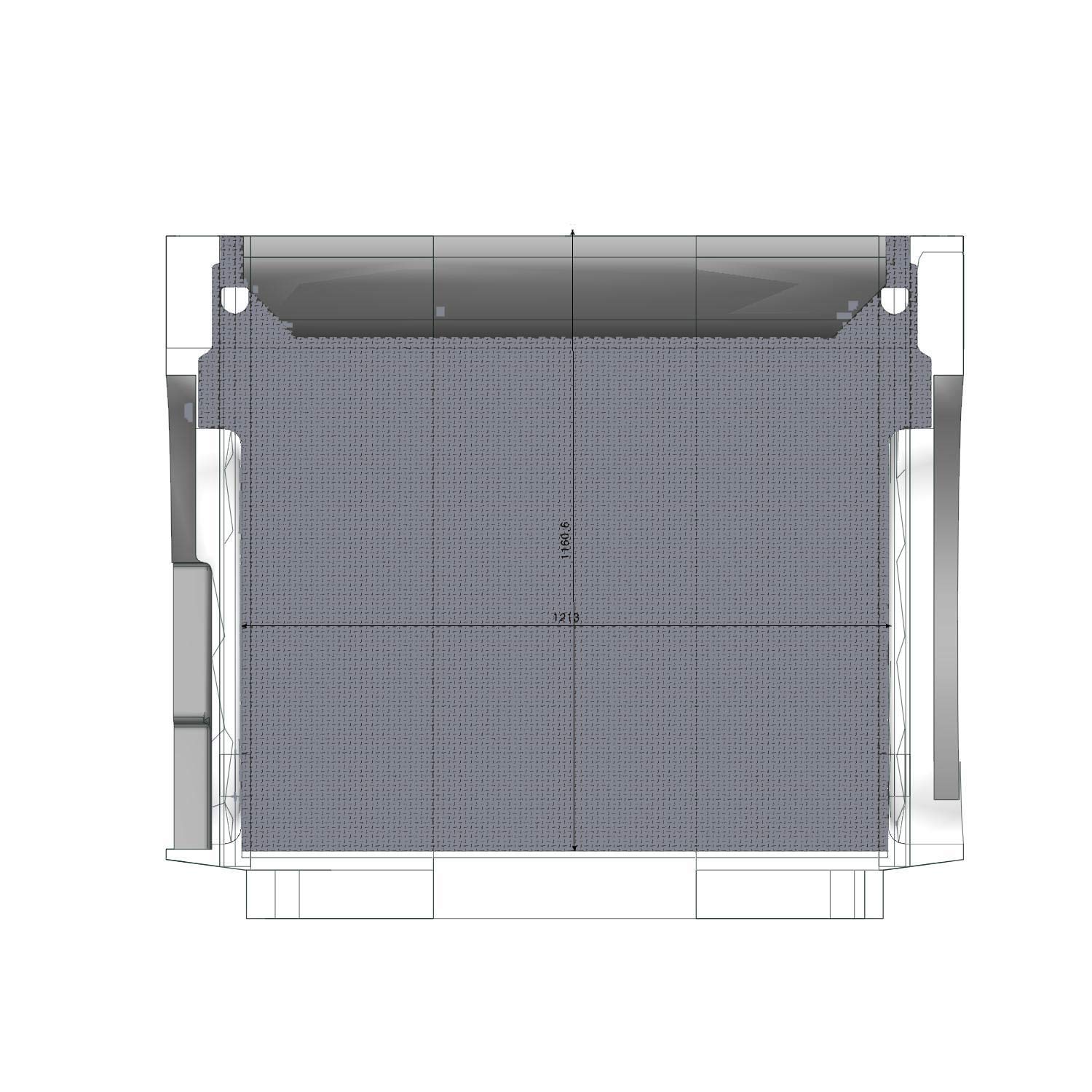 PLANCHER MERCEDES CITAN L0 CLOISON GRILLAGÉE