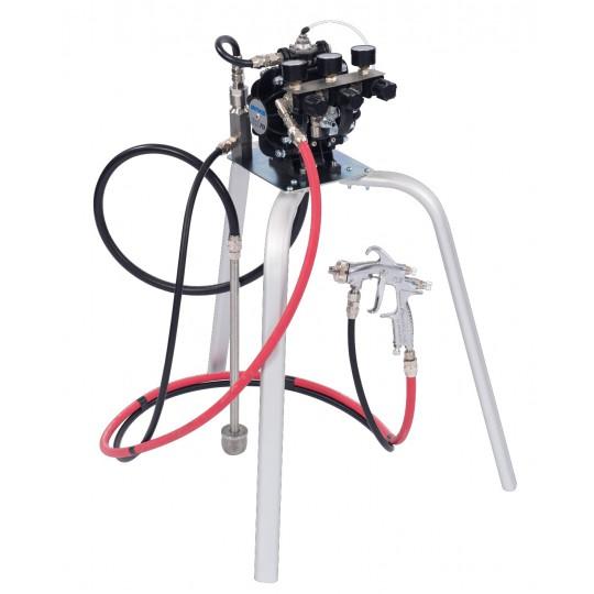 Pompe pneumatique DX70 sur trépied avec pistolet FLG5 Bink - double membrane - régulateur incorporé_0