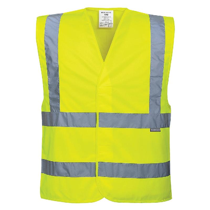 Portwest Gilet Haute-Visibilité Baudrier Double Ceinture Jaune 4XL/5XL - XXXXL jaune multi-matériau 5036108141517_0