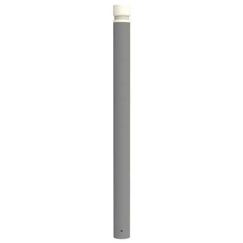 POTELET VITYL PMR TÊTE GORGES MÉTAL 1.20M Ø102MM GRIS 9006 - BUTON DESIGN