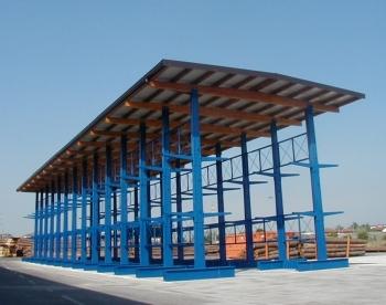 Rayonnage cantilever pour charges longues, lourdes et volumineuses - Spade Equipements - Jusqu'à 18 tonnes par face_0