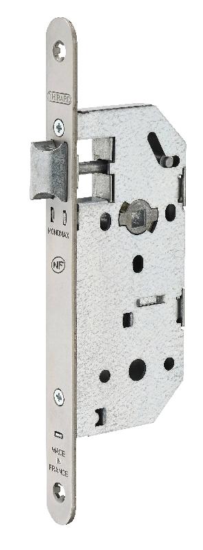 Serrure norme NF - bec de cane réversible - têtière inox sans gâche - Monomax THIRARD_0