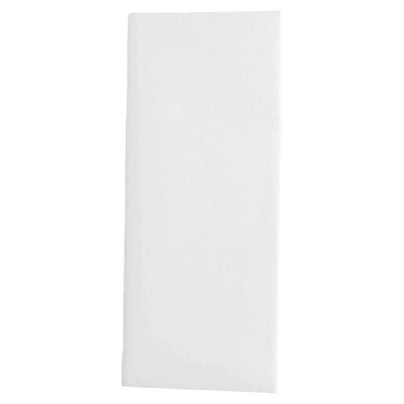 Serviette-étui pour couverts intissé blanc 33x40cm - par 700_0