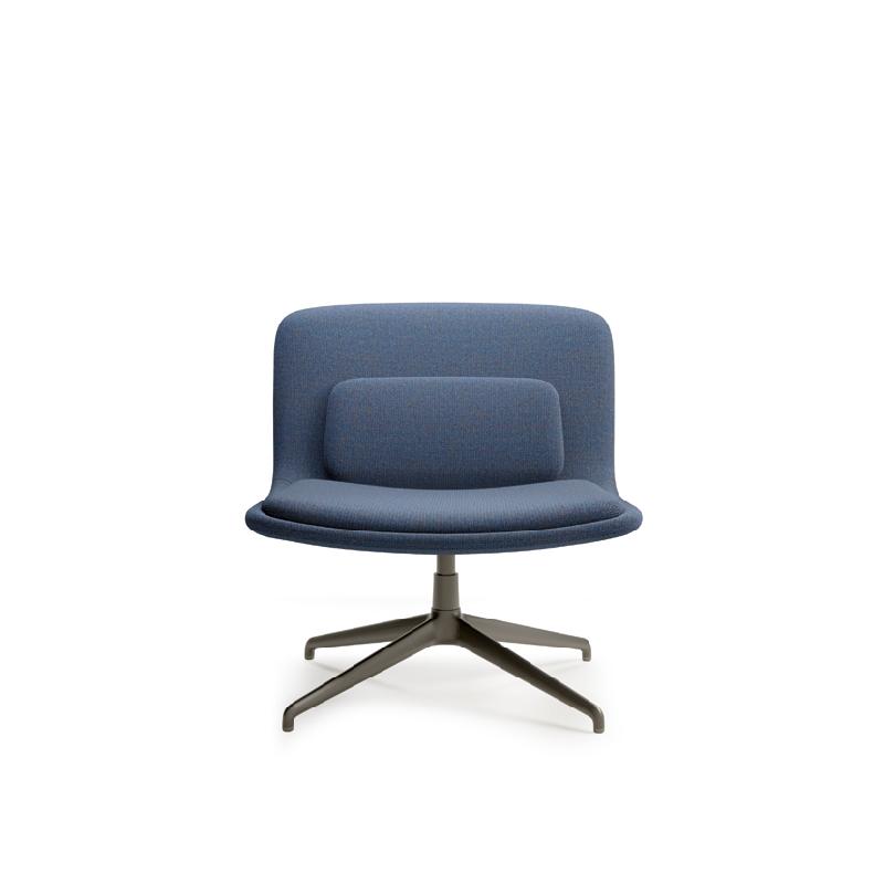 Siège pivotant dossier bas GLOVE Lounge - PATTIO - design confortable pour salles d'accueil_0
