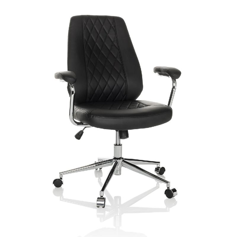 Siège de direction pour bureau à domicile  THEO I Noir hjh OFFICE - noir plastique 729450_0