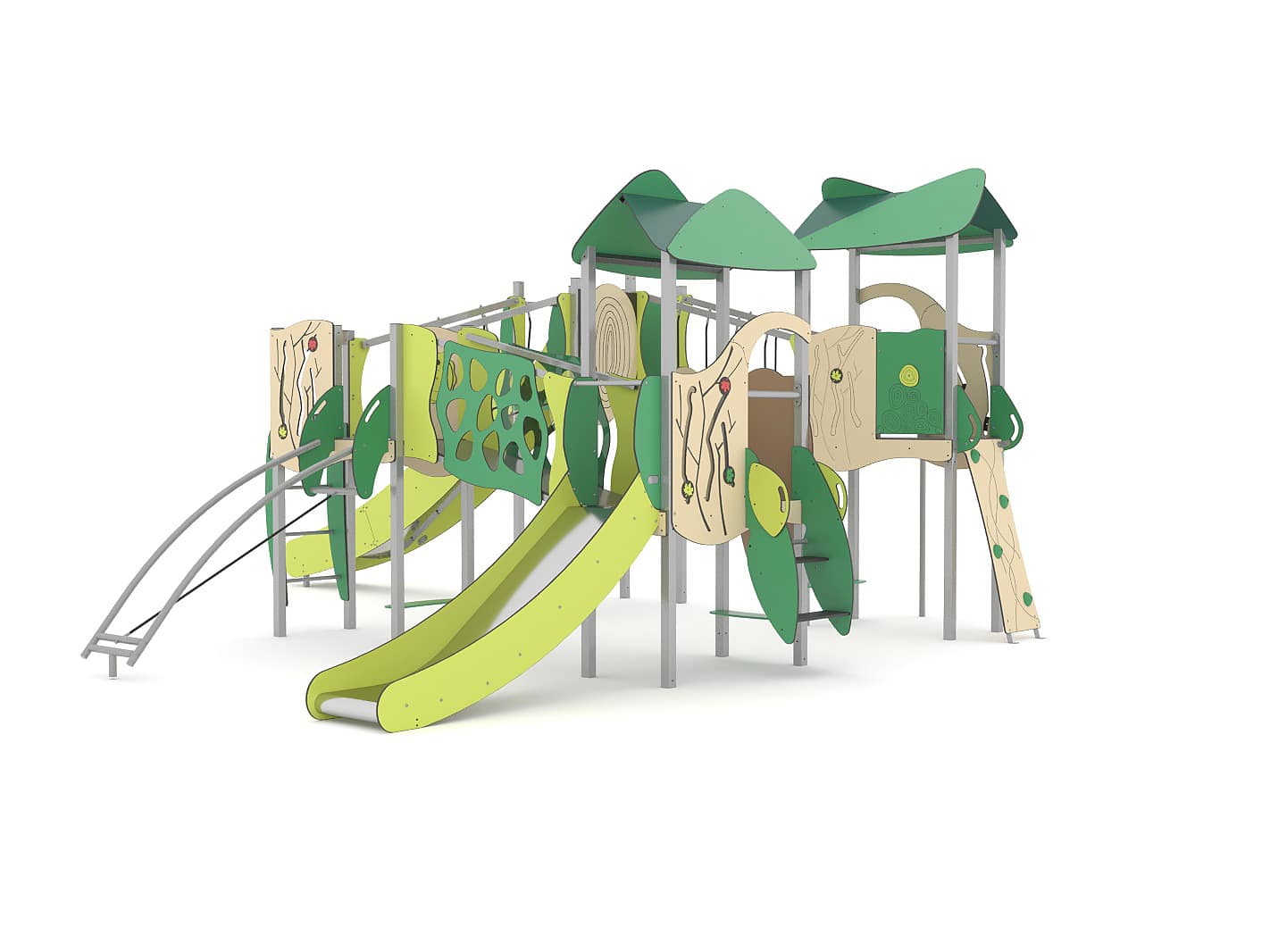 Structure multi-activités métallique Organik - LD1OR4451 - Ludoparc - 4 tours - Tranche d'âge 2 ans et plus_0