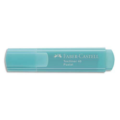 SURLIGNEURS TEXTLINER FABER CASTELL 1546 - POINTE FEUTRE BISEAUTEE - COLORIS PASTEL TURQUOISE