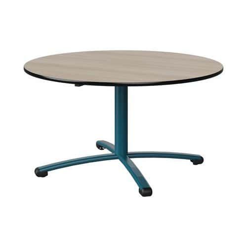 TABLE MALIBU Ø 120 T4 PC STRA ACACIA/NOIR BLEU 5025