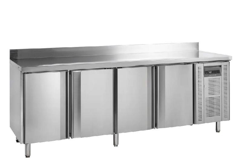 Timbre desserte réfrigérée inox avec dosseret 4 portes profondeur 6... - PSK6410/+SP_0