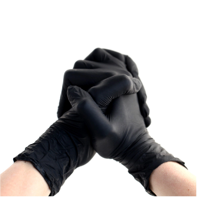 1000 Gants Nitrile Noirs Non Poudrés Taille L (8/9) Résistants et Confortables Usage Alimentaire ou Professionnel - D-Work - noir 3664100211017_0