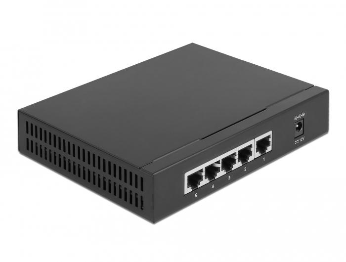 DELOCK 87781 COMMUTATEUR RÉSEAU 2.5G ETHERNET (100/1000/2500) NOIR_0