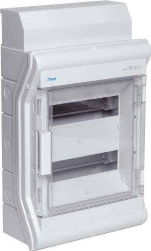 Hager VE312DN - Petit coffret de distribution en saillie 3 x 12TE - IP65 - 310x552x151 mm_0