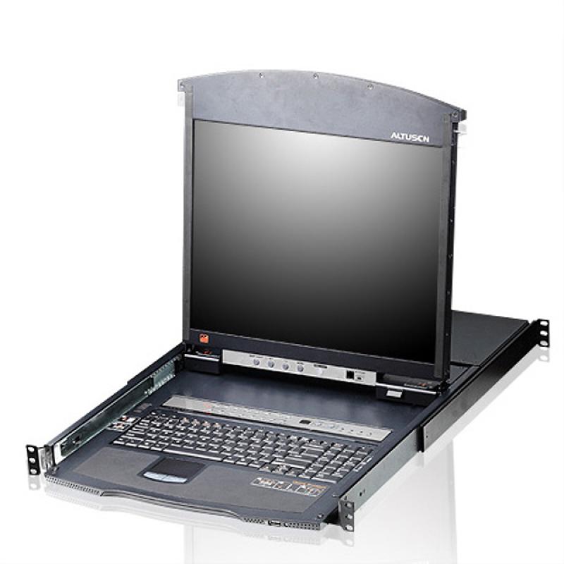 ATEN KL1508AN Commutateur KVM LCD 48cm Multi-Interface Cat 5 à 8 ports, FR-Layout_0