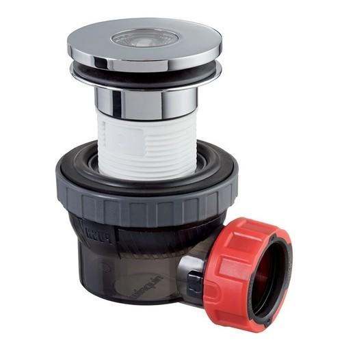 BONDE DE LAVABO - COMPACTE & FACILE D'INSTALLATION - NANO 6.7 SORTIE 32MM POUR TOUS TYPES DE PDTS WIRQUIN PRO