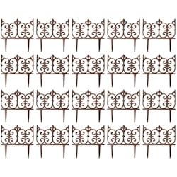 Bordure de jardin en fonte Valentine Lot de 20 Esschert Design - marron 3700866360733_0