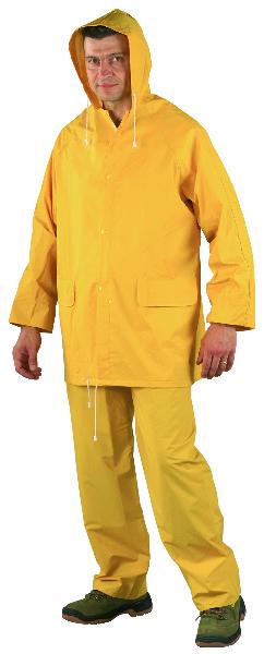 ENSEMBLE DE PLUIE PVC JAUNE  TAILLE XL