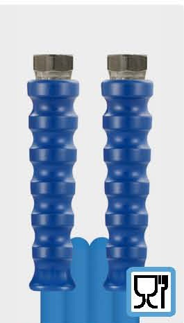 Flexible alimentaire Blufood bleu DN12 - 40m - 1/2F inox - Normes 2002/72/EC - Pression max 50 bar_0