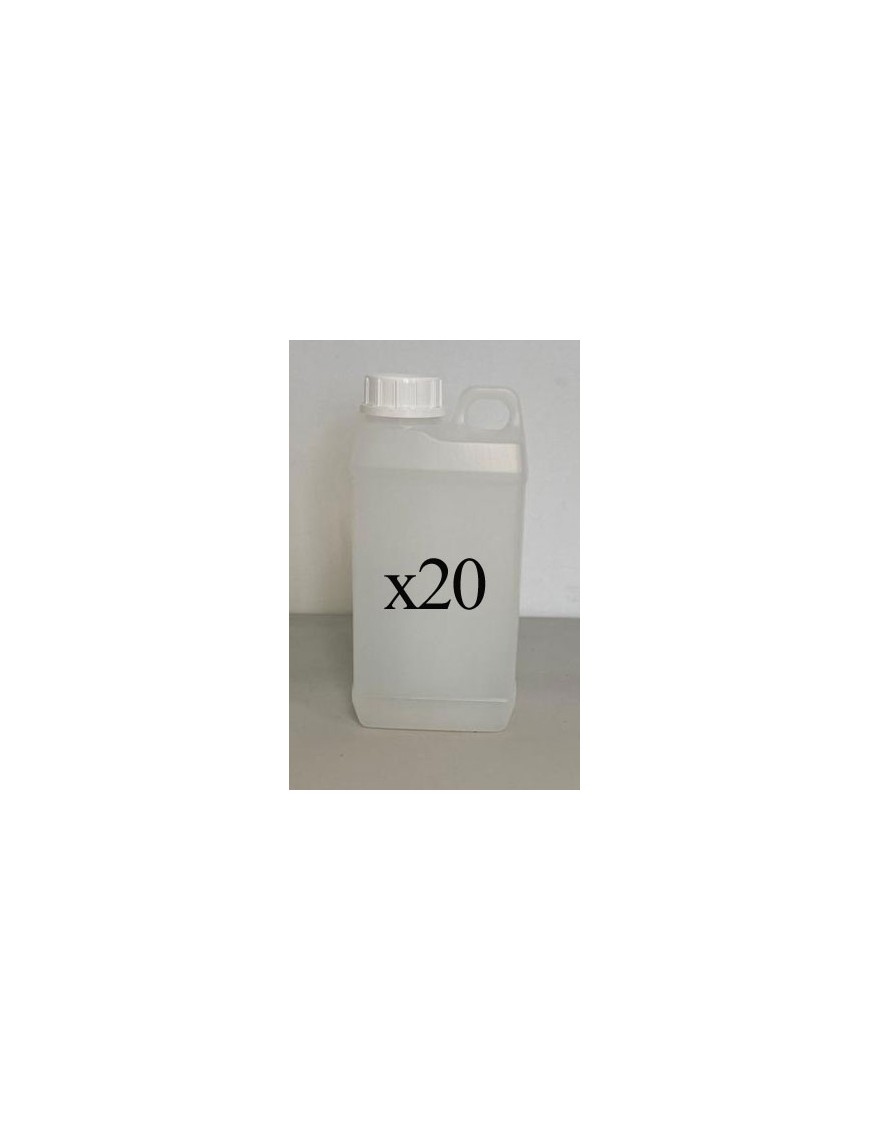 Lot de 20 bidons alimentaires 1L - Translucides avec bouchon inviolable_0