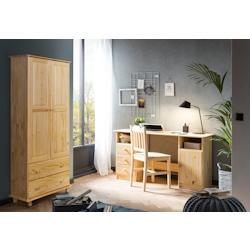 Möbilia Chaises de salle à manger, lot de 2 | pin massif | assise en planche | L 42 x P 42 x H 92 cm | vernis naturel - beige Bois massif 19020034_0